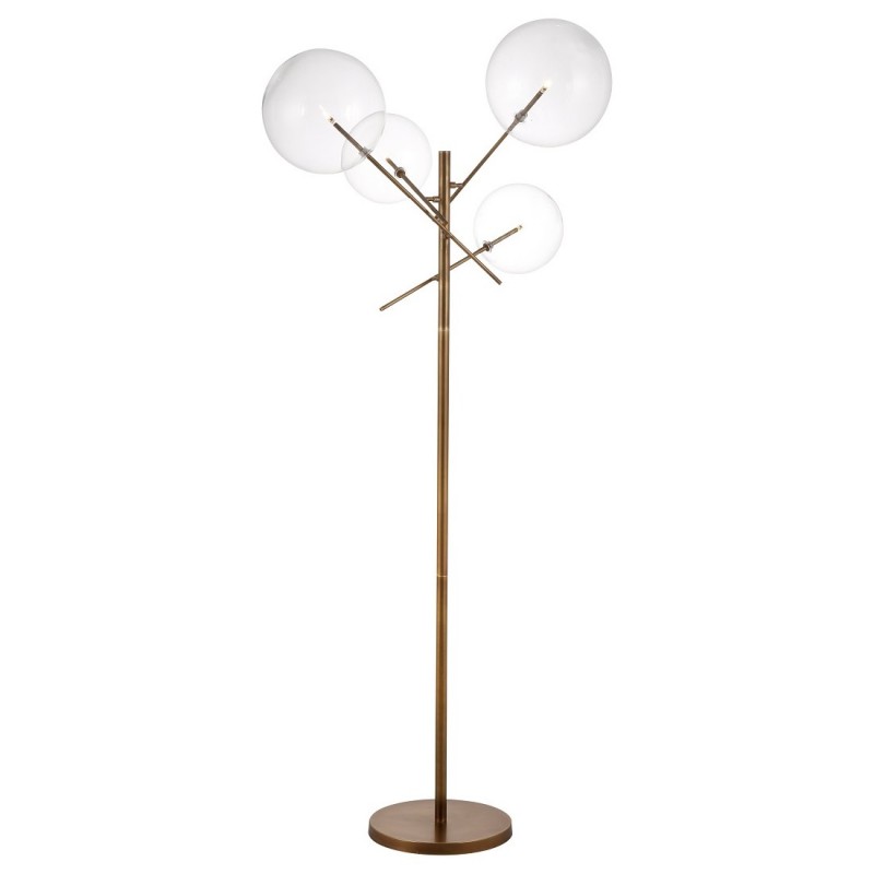 FLOOR LAMP 4 BALL GLASS 170 - FLOOR LAMPS